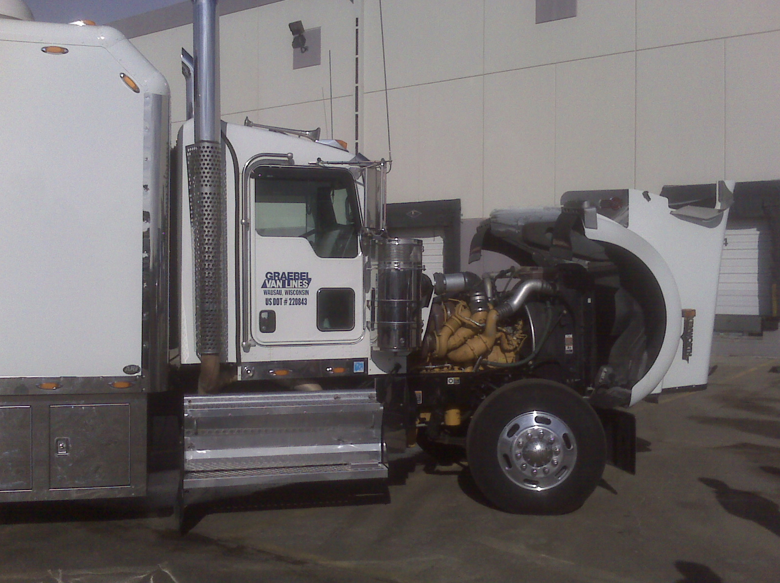 this image shows onsite truck repair in Kenner, LA